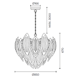PENDENTE MUSA 16XE14 D85X67CM