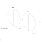 Arandela Cordel Com Tira - Alta ou Baixa- WJ Luminárias