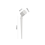 Espeto de Jardim Finco LED 6W 2700K IRC >82 Bivolt IP66 Externo - Interlight