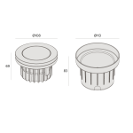 Embutido de Piso Chão Flat IN LED 8W IRC >90 Antiofuscante Bivolt IP67 - Interlight