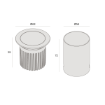 Embutido de Piso Chão Flat IN LED 2,5W 5° 2700K IRC >90 Bivolt IP67 - Interlight