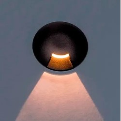 Balizador de Piso Chão 1 Saída LED 0,75W 2700K IRC >90 Bivolt IP66 - Interlight