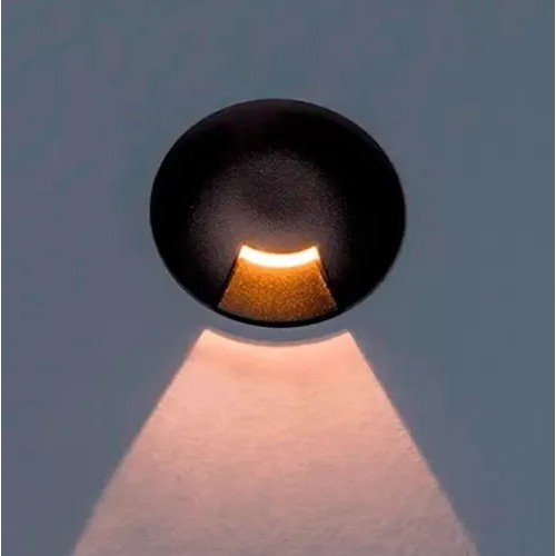 Balizador de Piso Chão 1 Saída LED 0,75W 2700K IRC >90 Bivolt IP66 - Interlight