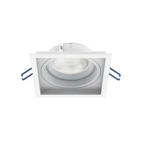 Spot de Embutir Micro Borda Recuado Quadrado Articulável PAR20