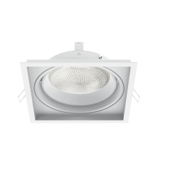 Spot de Embutir Micro Borda Recuado Quadrado Articulável PAR30