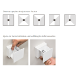 Arandela Quasar LED 5W 2700K IRC >90 Bivolt IP65 Facho Ajustável - Interlight