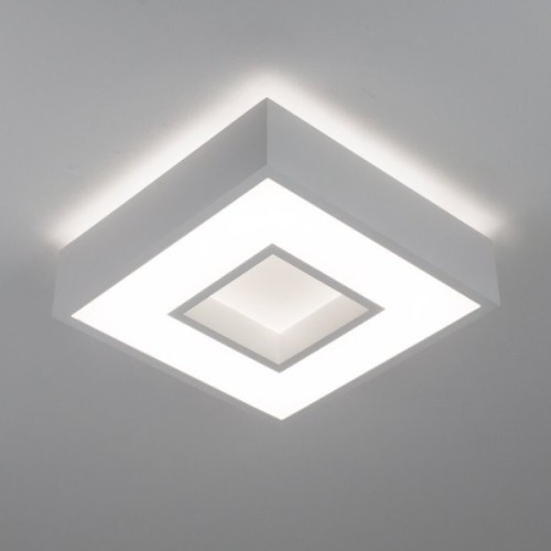 Plafon de Sobrepor New Chess Quadrado LED 25,2W Bivolt 35x35x8,3cm - Newline