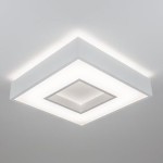 Plafon de Sobrepor New Chess Quadrado LED 33,6W Bivolt 47x47x8,3cm - Newline