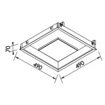 Embutido New Picture Quadrado LED 16,8W Bivolt 49x49x7cm - Newline 