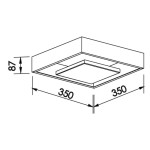 Plafon de Sobrepor New Picture Quadrado LED 8,4W Bivolt 35x35x8,7cm - Newline 