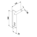 Arandela Up Read LED 12,6W Bivolt 7x17x26m - Newline 