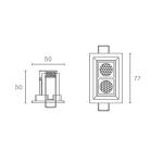 Embutido New Pixel LED 8W Bivolt 5x5x7,7cm - Newline