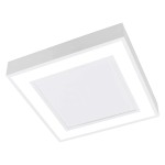 Plafon de Sobrepor Edge Quadrado LED 25,2W Bivolt 29,5x29,5x4cm - Newline