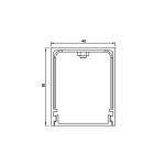 Perfil de Sobrepor FIT40 para fita de LED 1m - Newline