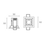 Embutido New Pixel LED 4W Bivolt 5x5x5m - Newline
