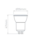 Lâmpada LED Mini Dicróica ECO 3W MR11 GU10 36° IRC >80 Bivolt  - Stella