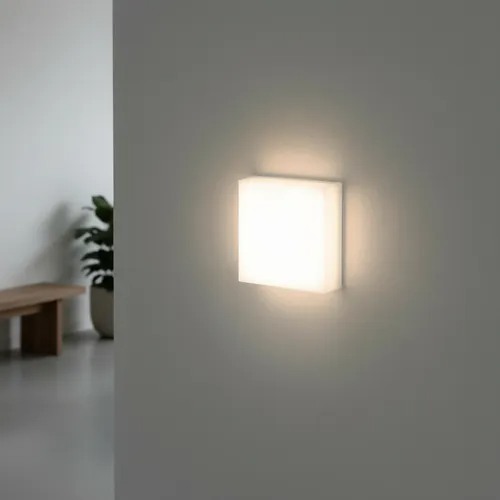 Arandela Ice Luz Geral Quadrada LED 7,5W IRC >80 Bivolt IP65 - Stella