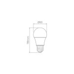 Lâmpada Bulbo LED 9W Dimerizável E27 IRC >80 Bivolt - Stella