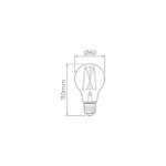 Lâmpada Bulbo Vintage Filamento LED 2W IRC >80 E27 Bivolt - Stella