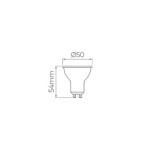 Lâmpada LED Dicróica ECO 6W MR16 Dimerizável 127V GU10 36° IRC >80 Bivolt  -  Stella