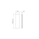 Arandela Luz Indireta Reflex 72cm LED 20W IRC >80 Bivolt IP65 - Stella