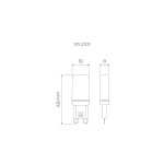 Lâmpada Bipino G9 LED 1,7W IRC >80 127V - Stella