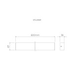Luminária Linear Sobrepor Plane LED 16W 60cm Bivolt - Stella