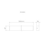 Luminária Linear Sobrepor Plane LED 32W 120cm Bivolt - Stella
