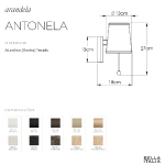 Arandela Antonela - Bella Italia