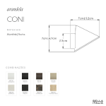 Arandela Coni - Bella Italia