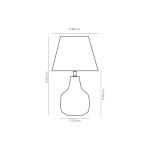 Abajur Búzios Cerâmica - Geo Luz e Cerâmica