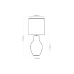 Abajur Guaratuba Cerâmica - Geo Luz e Cerâmica