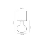 Abajur Guarujá Cerâmica - Geo Luz e Cerâmica