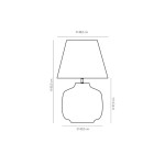 Abajur Paraty Cerâmica - Geo Luz e Cerâmica