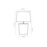 Abajur Santos Cerâmica - Geo Luz e Cerâmica