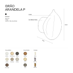 Arandela Grão P/M - WJ Luminárias