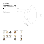 Arandela Grão P/M - WJ Luminárias