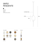 Pendente Grão - WJ Luminárias