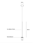 Pendente Solitário Rocha - WJ Luminárias